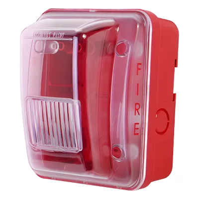 Cubierta para instalar sirenas estrobo en exterior compatible con estrobos sirenas Hochiki color rojo