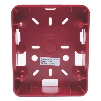 Caja Trasera Resistente a la Intemperie, Roja (para usar con la serie de estrobos HE) (0500-06360) De Hochiki