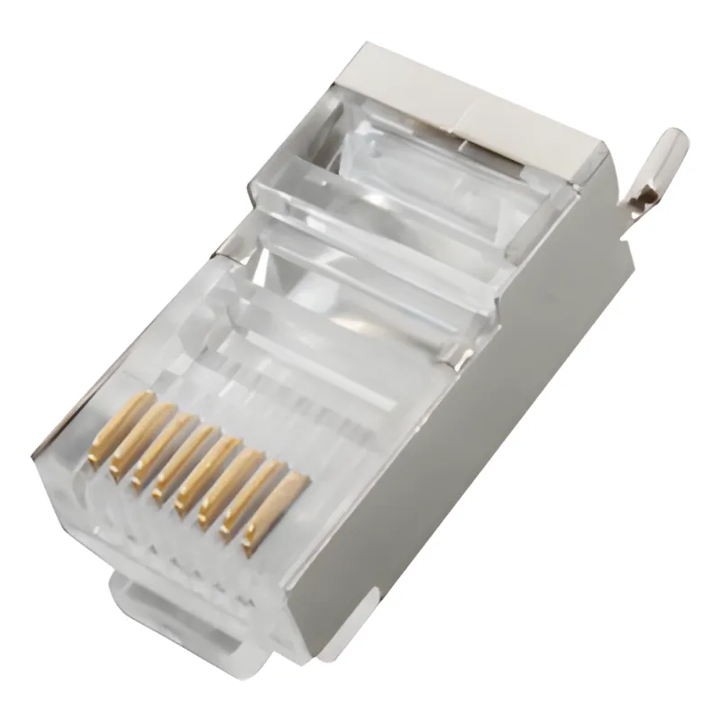 Conector RJ45 para Cable FTP/STP Categoría 5E - Blindado con Pin a Tierra