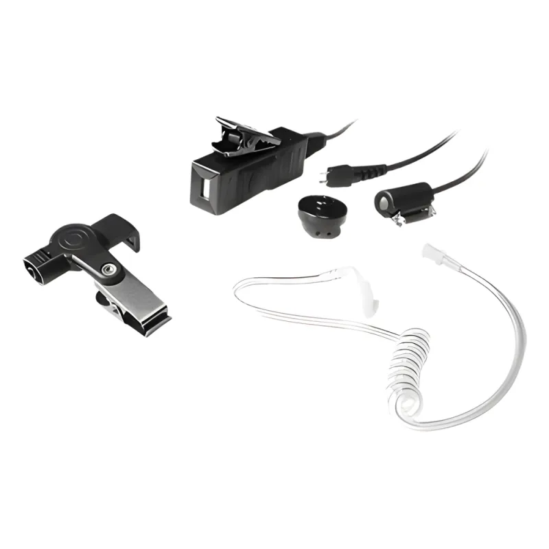 Micrófono - audífono de tres cables con tubo acústico de grado médico con conector multipin para MOTOROLA