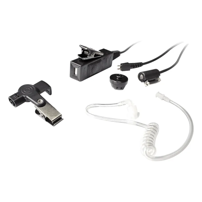 Micrófono - audífono de tres cables con tubo acústico de grado médico con conector multipin para HYTERA y TELOX