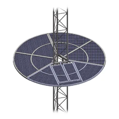 Sistema Anti Escala tipo Sombrilla para Torre STZ30G. Galvanizada por Inmersión en Caliente.