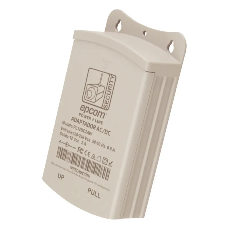 Fuente de Poder para Exterior / 12 Vcc / 2 Amp / 1 Salida / Voltaje de Entrada de 100 - 240 VCA