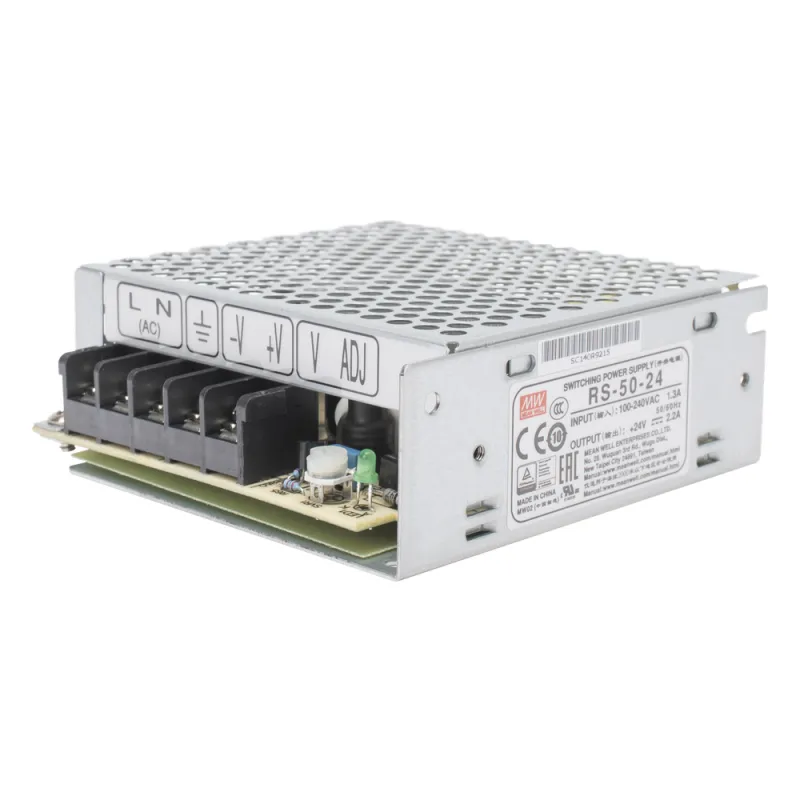 Fuente de Poder Industrial Conmutada 50W de Potencia, 24Vcc, 2.2A