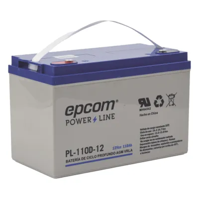 Batería AGM-VRLA Ciclo Profundo / 12 Vcc / 110 Ah / Terminales M6 HEX / Aplicación Fotovoltaica