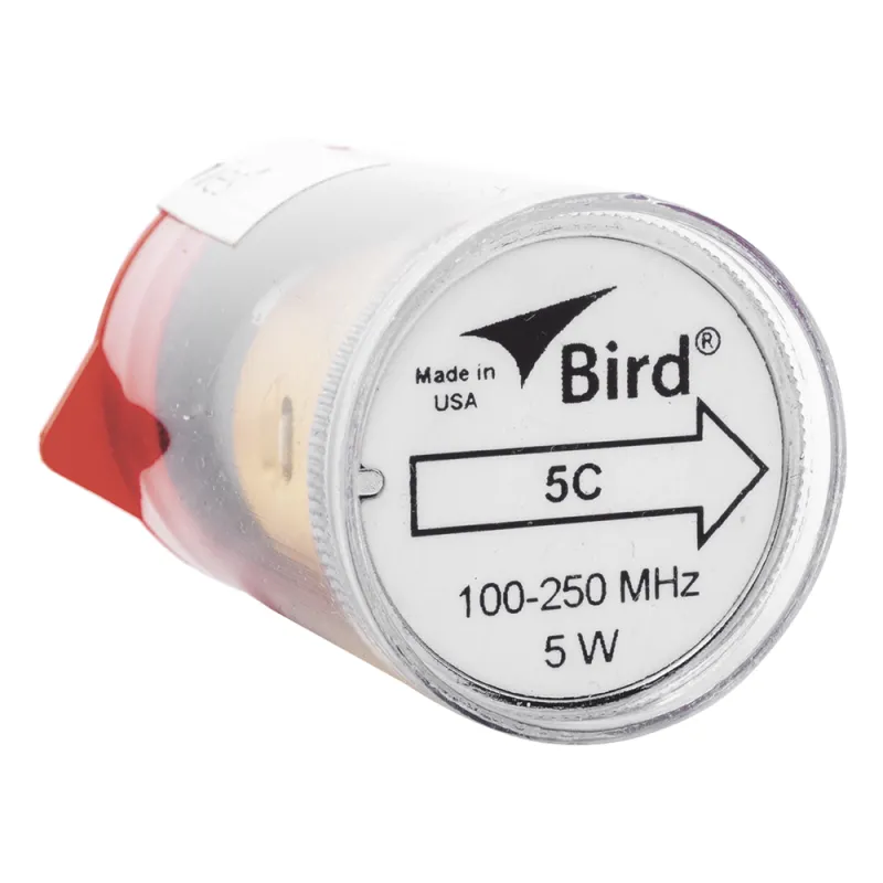 Elemento de 5 Watt en linea 7/8" para Wattmetro BIRD 43 en Rango de Frecuencia de 100 a 250 MHz.