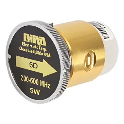 Elemento de 5 Watt en Línea 7/8" para Wattmetro BIRD 43 en Rango de Frecuencia de 200 a 500 MHz.