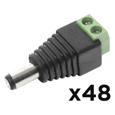 KIT DE 48 CONECTORES MACHO JR52 PARA ALIMENTACIÓN A 12 Vcc
