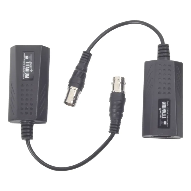 Kit EXTENSOR IP por cable CABLE COAXIAL para distancias de HASTA 200 m / REUTILIZA EL CABLEADO EXISTENTE PARA CONECTAR CÁMARAS IP / No Requiere Energía / Transmisión en Tiempo Real / Protección Contra Sobretensiones Incorporada