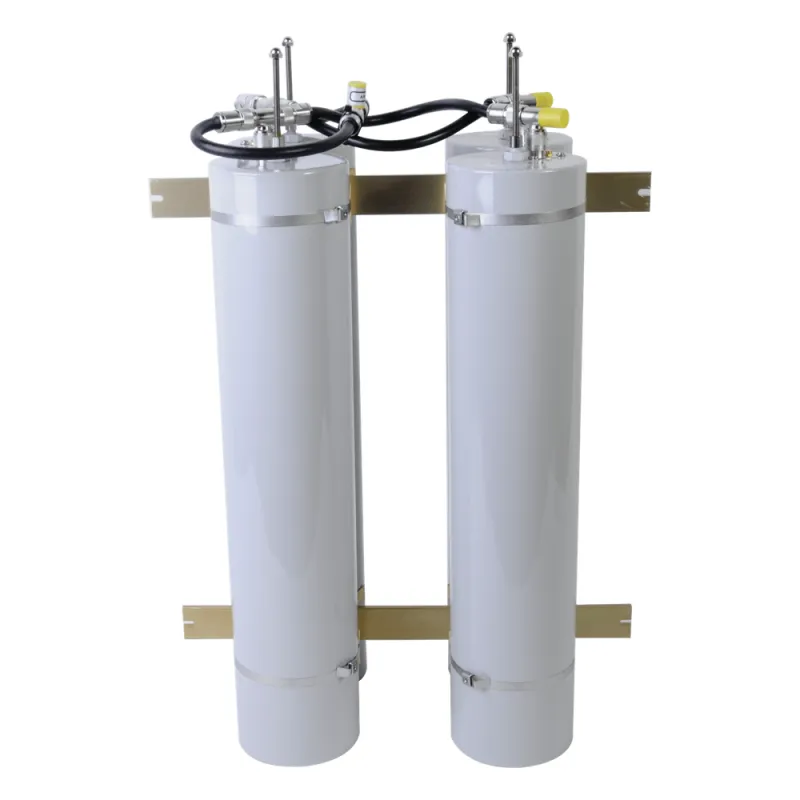 Duplexer Pasa Banda-Rechazo de Banda, 400-512 MHz, 4 Cavidades (5"Diá.) 1MHz, 350Watt, N Hembras.