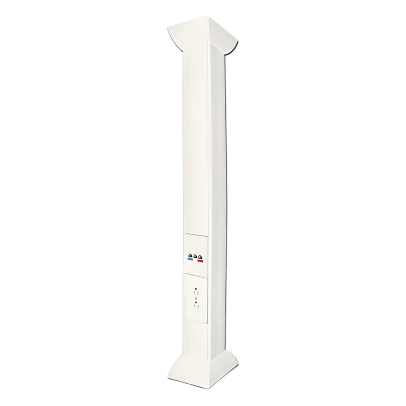 Pole Blanco de 3 Metros (9.84 Pies) para Instalaciones Eléctricas, Voz y Datos, No Incluye Accesorios, Se Venden por Separado los Modelos TEK100DUPLEX (Accesorios de Fijación y Contacto Duplex) y TEK100UNI (Soporte y Tapa Universal) (13000-01000)