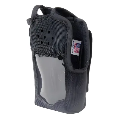 Funda de Nylon, lazo-cinto, capuchón con broches / botones y visor frontal para IC-F50/F50V, IC-F60/F60V.