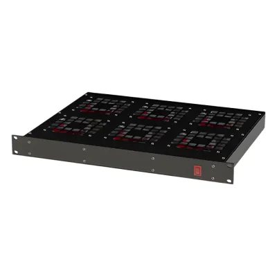 Ventilador para Rack 19" con 6 Abanicos. Entrada: 110 Vca