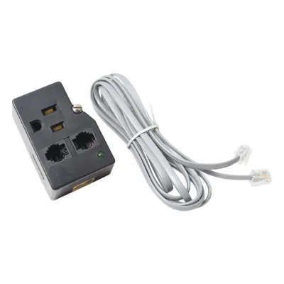 Protector Plug 120 V / 15 A / 40,000 A / Telco RJ11 / LED Diagnóstico y Tornillo Fijación