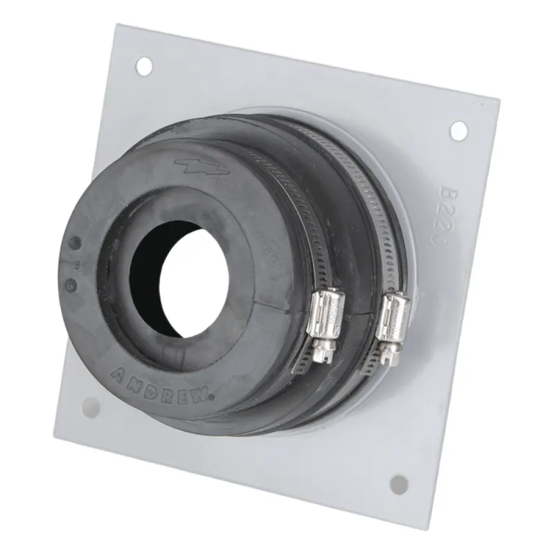 Placa y Goma Pasamuro para Cable Coaxial de 1-1/4