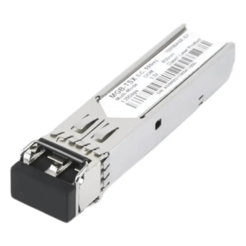 Transceptor Industrial, Puerto SFP 1000Base SX, Para Fibra Multimodo, Conector LC, Hasta 550 m, Soporta Temperaturas de -40 a 75 °