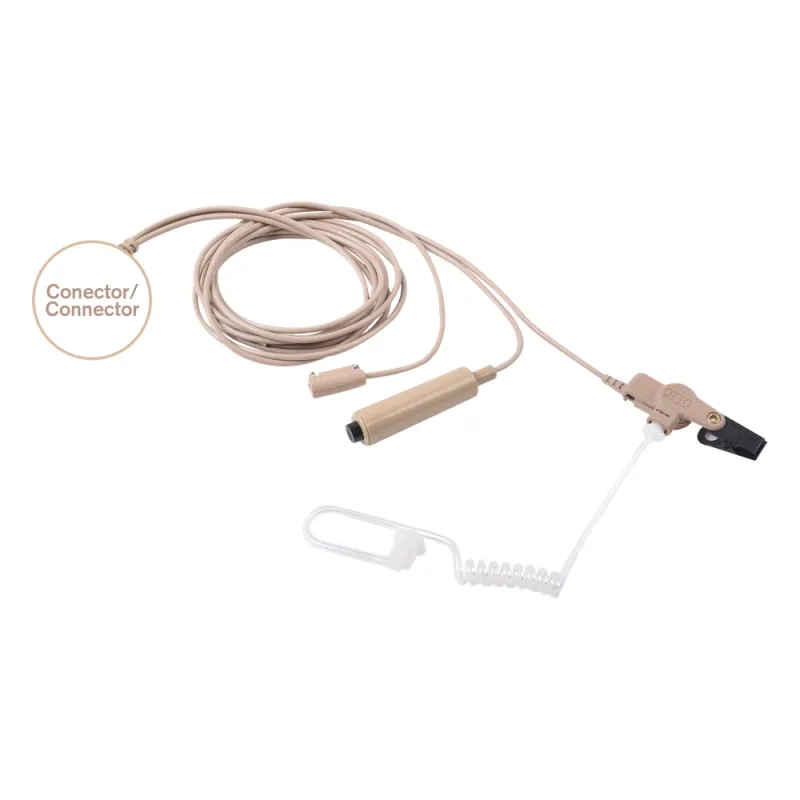 Kit de Micrófono-Audífono profesional de 3 cables para KENWOOD NX-200/300/410, TK-480/2180/3180