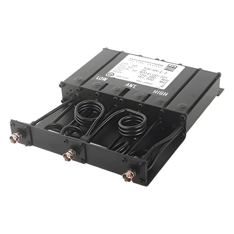 --DESCONTINUADO--Duplexer Rechazo de Banda compacto de 6 Cavidades, 164-174 MHz., 50W.