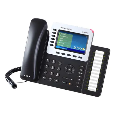 Teléfono IP Empresarial de 6 Líneas con Pantalla a Color y Audio HD, PoE
