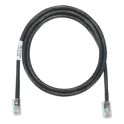 Cable de Parcheo NetKey UTP Categoría 5e, con Plug Modular en Cada Extremo - 3.05 Metros (10 Pies) - Negro