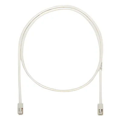 Cable de Parcheo NetKey UTP Categoría 5e, con Plug Modular en Cada Extremo - 4.27 Metros (14 Pies) - Blanco Mate