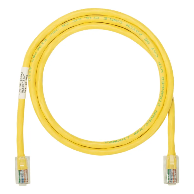 Cable de Parcheo NetKey UTP Categoría 5e, con Plug Modular en Cada Extremo - 1.52 Metros (5 Pies) - Amarillo