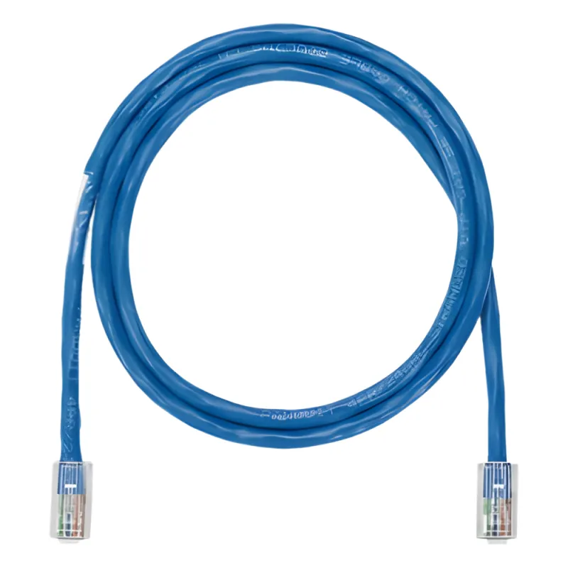 Cable de Parcheo NetKey UTP Categoría 5e, con Plug Modular en Cada Extremo - 2.13 Metros (7 Pies) - Azul