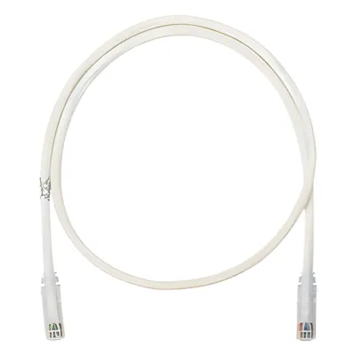 Cable de Parcheo NetKey UTP Categoría 6, con Plug Modular en Cada Extremo - 2.13 Metros (7 Pies) - Blanco Mate