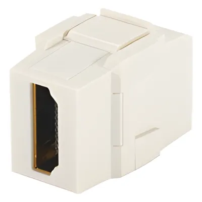 Módulo Acoplador NetKey HDMI 2.0, Hembra a Hembra Tipo-A, Categoría 2, Keystone, Color Blanco