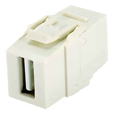 Módulo Acoplador NetKey USB 2.0, Hembra a Hembra, Tipo Keystone, Color Blanco Mate