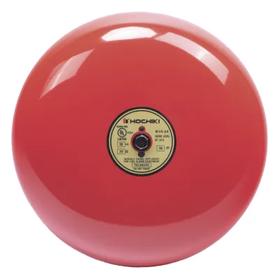 Campana De Alarma De Incendio, 10 pulgadas, 24 VCD, Listado UL (0500-07180)