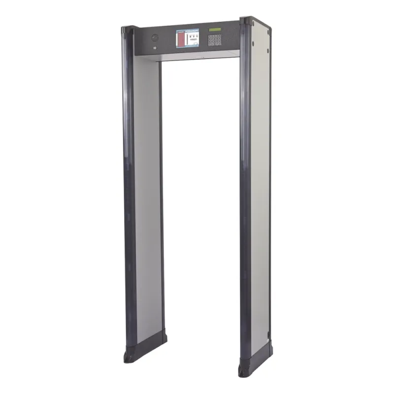 Arco Detector de Metales de 6 Zonas con Anclaje para Fijarse al Piso. Incluye Sensor IR para evitar falsas Alarmas / Certificado por la Administración Federal de Aviación de EE. UU. (FAA)