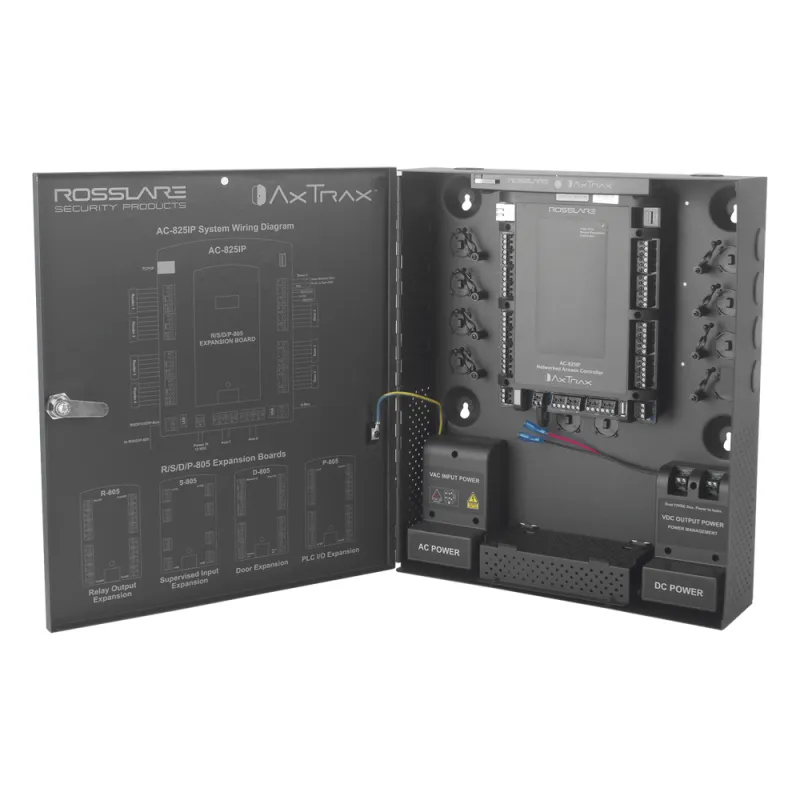 Controlador de acceso para 4 lectoras / Expandible a 56 Lectoras / Compatible con Sistema de Elevadores / 100,000 Usuarios