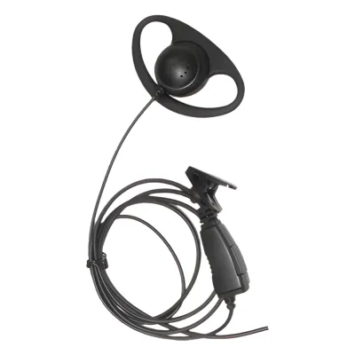 Micrófono de solapa con gancho auricular en forma de D para radios KENWOOD TK3230/3000/3402/3312/3360/3170,NX240/340/220/320/420