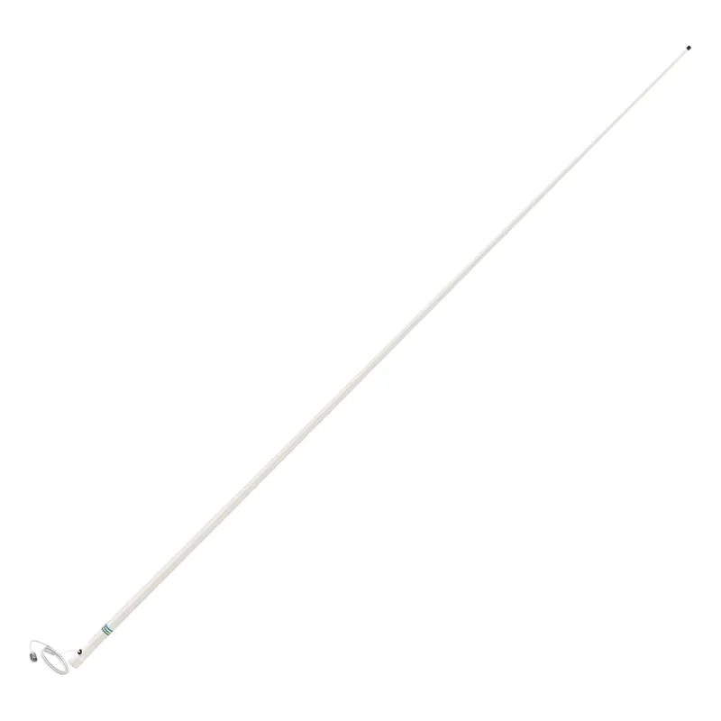 Antena Marina VHF SHAKESPEARE 5206-N / Fibra de Vidrio / 6 dB / 50 W / Cable RG-58 4.5 m (15 ft) / Base de Nylon / 2.4 m (7.9 ft) / Banda Marina VHF