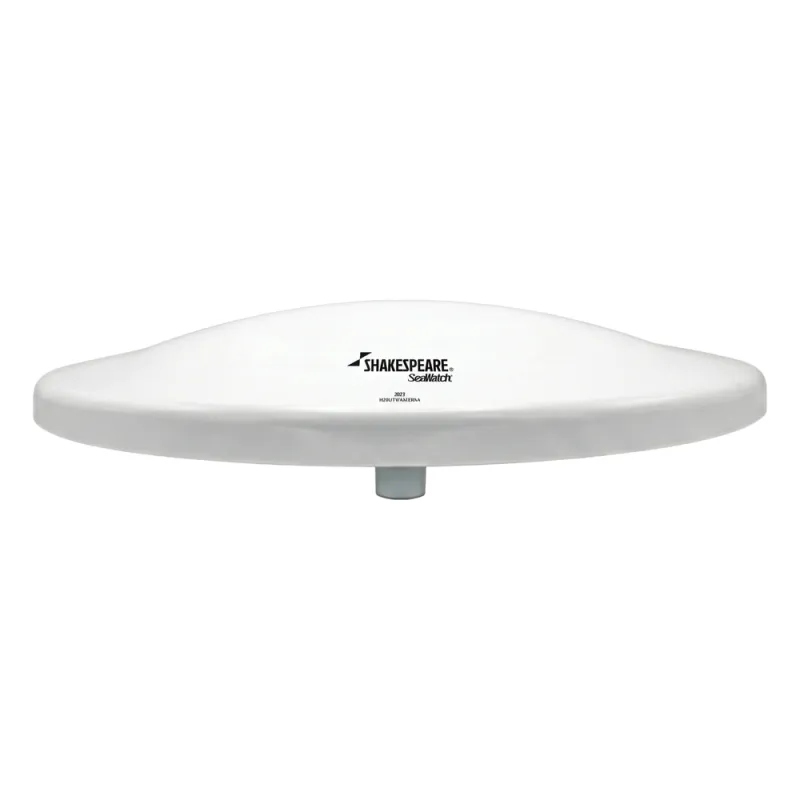 Antena Marina TV SHAKESPEARE 3019 SeaWatch / HDTV / VHF 47-230 MHz y UHF 470-695 MHz / 360° Omnidireccional / Amplificador 30 dB / Conectores F / 12V-110V
