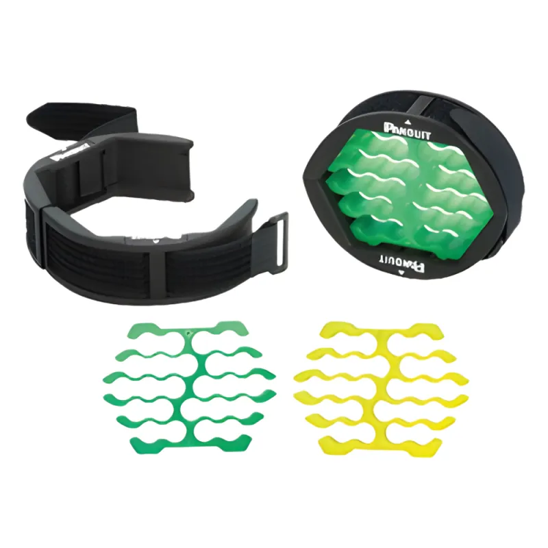 Herramienta Para Peinado y Organización de Cables, Incluye Organizador Verde Para Diámetros de Cables de 4.6 a 6.3 mm (0.18 a 0.25 Pulgadas) y Amarillo Para 5.9 a 7.9 mm (0.23 a 0.31 Pulgadas)