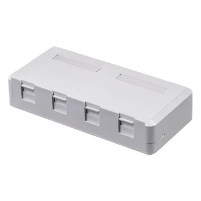 Caja de Pared de 4 Puertos Sin Jack
