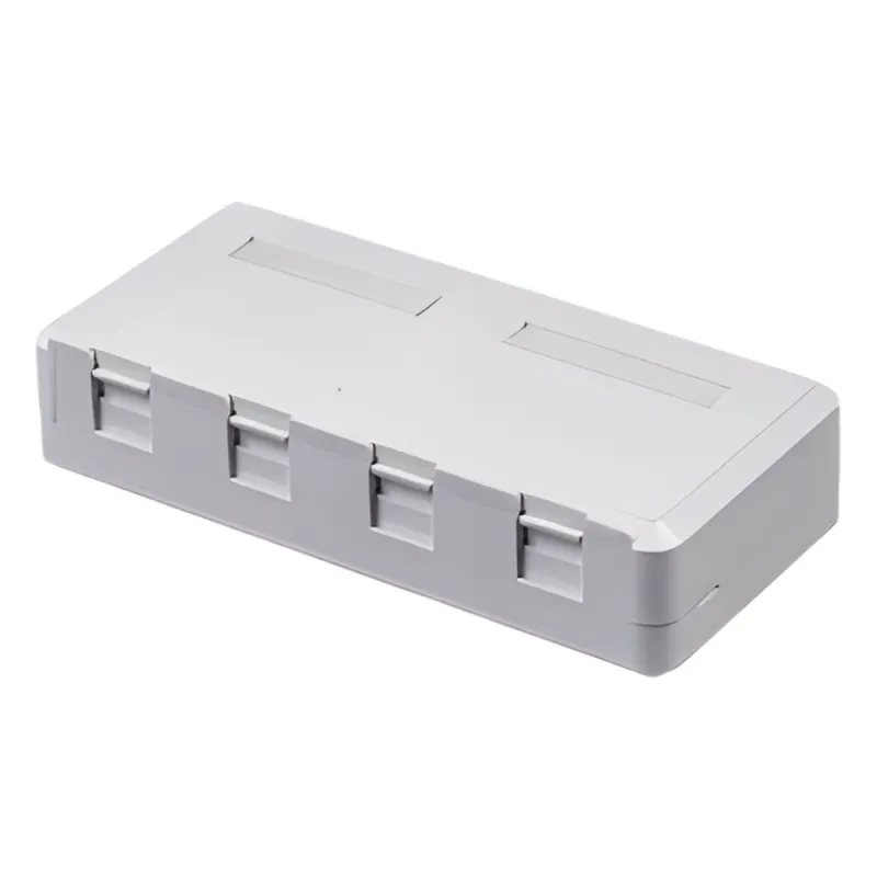 Caja de Pared de 4 Puertos Sin Jack