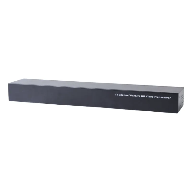 (TRANCEPTOR) RECEPTOR DE VIDEO PASIVO DE 16 CANALES / Resolución 4K / Compatible con cable UTP Cat 5e/6 / Compatible con HD-TVI/CVI/AHD/CVBS / TODO INCLUIDO PARA RACK / Protección Interconstruida contra sobretensión.