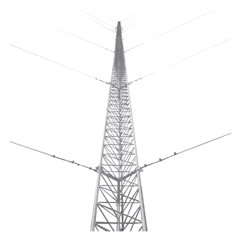 Kit de Torre Arriostrada de Piso de 15 m Altura con Tramo STZ45 Galvanizado Electrolítico (No incluye retenida) .