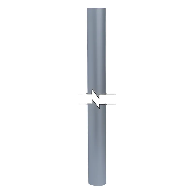 Mástil de Aluminio de 2" cal. 18 de 3 Metros de Longitud.