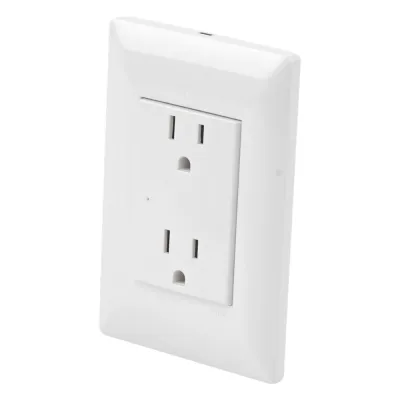 Contacto Inteligente de Pared Doble 120, 15A, con Supresor de Picos Tipo A.