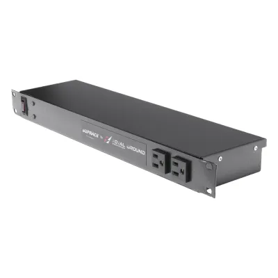 Tomacorriente de 10 contactos para 120 Vca con Supresor de picos tipo "A" de 40 kA, Diseñado para Montaje en Rack de 19".