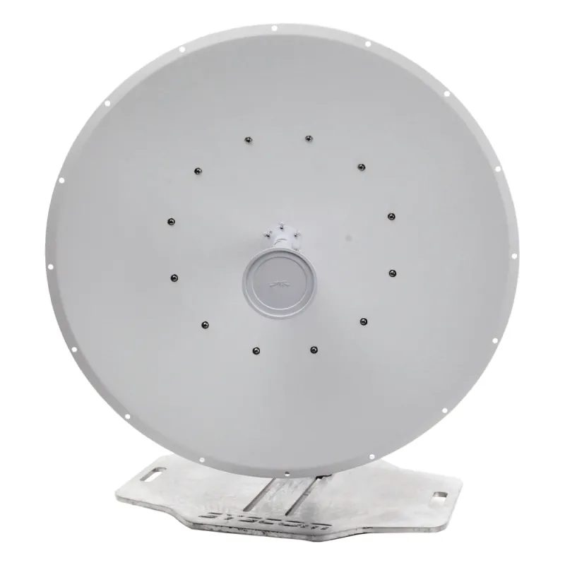 Antena Direccional airFiber X, ideal para enlaces Punto a Punto (PtP), frecuencia 5 GHz (4.9 - 5.8 GHz) de 34 dBi slant 45