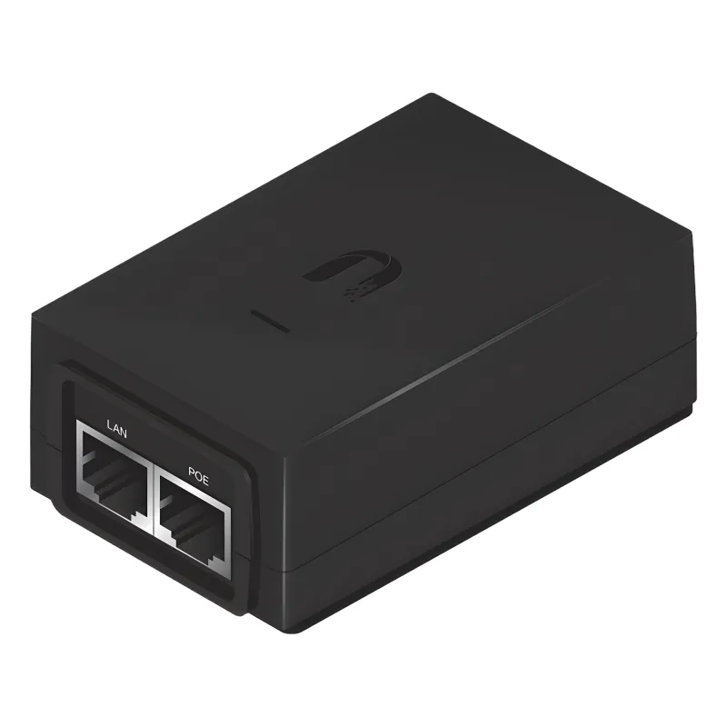 Adaptador PoE Ubiquiti de 24 VDC, 1.25 A con puerto Gigabit