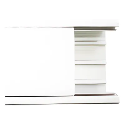 Canaleta con tapa en color blanco de PVC auto extinguible 100 x 52 x 2500mm (5501-01250)