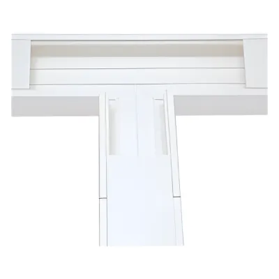 Sección en "T" color Blanco de PVC auto extinguible, para canaleta TEK-100 (5576-13100)
