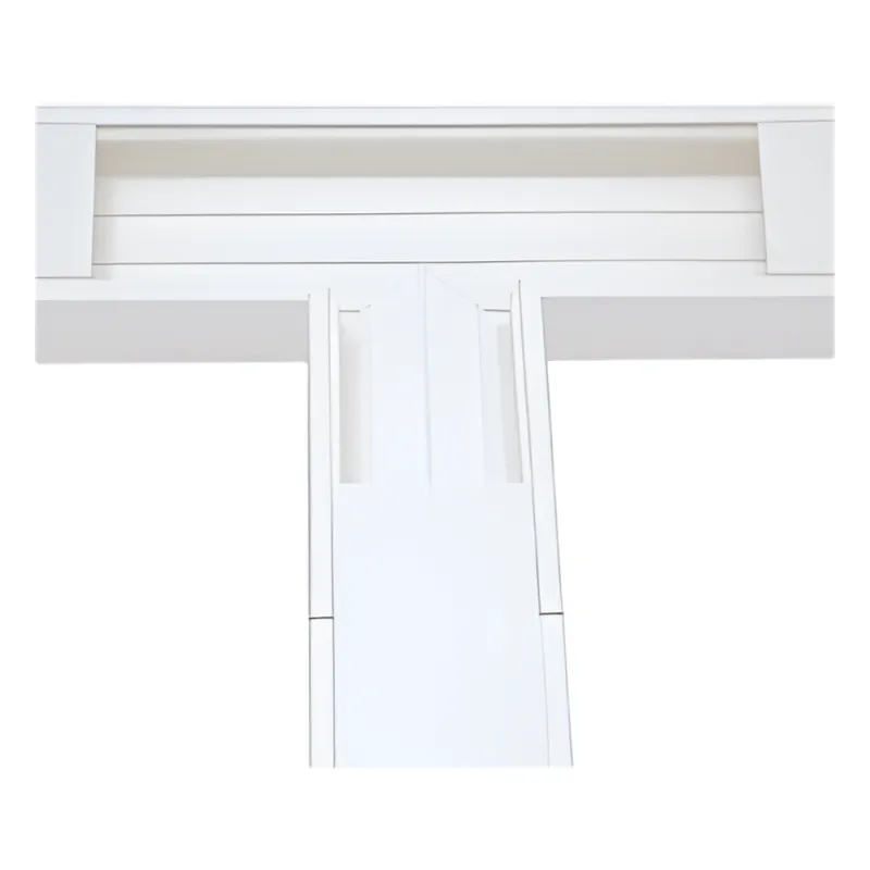 Sección en "T" color Blanco de PVC auto extinguible, para canaleta TEK-100 (5576-13100)