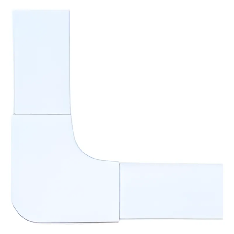 Sección en "L" color blanco de PVC auto extinguible, para canaleta PT48 (6130-01002)